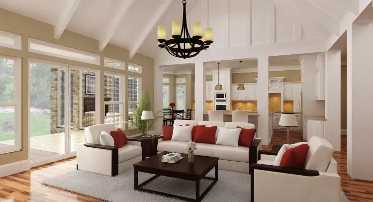 living room looking toward the kitchen